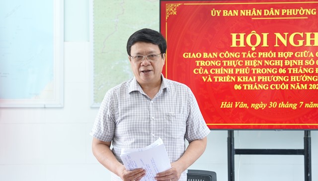&Ocirc;ng Nguyễn Th&uacute;c Dũng, Ph&oacute; B&iacute; thư Đảng ủy, Chủ tịch UBND phường Hải V&acirc;n, TP. Đ&agrave; Nẵng.