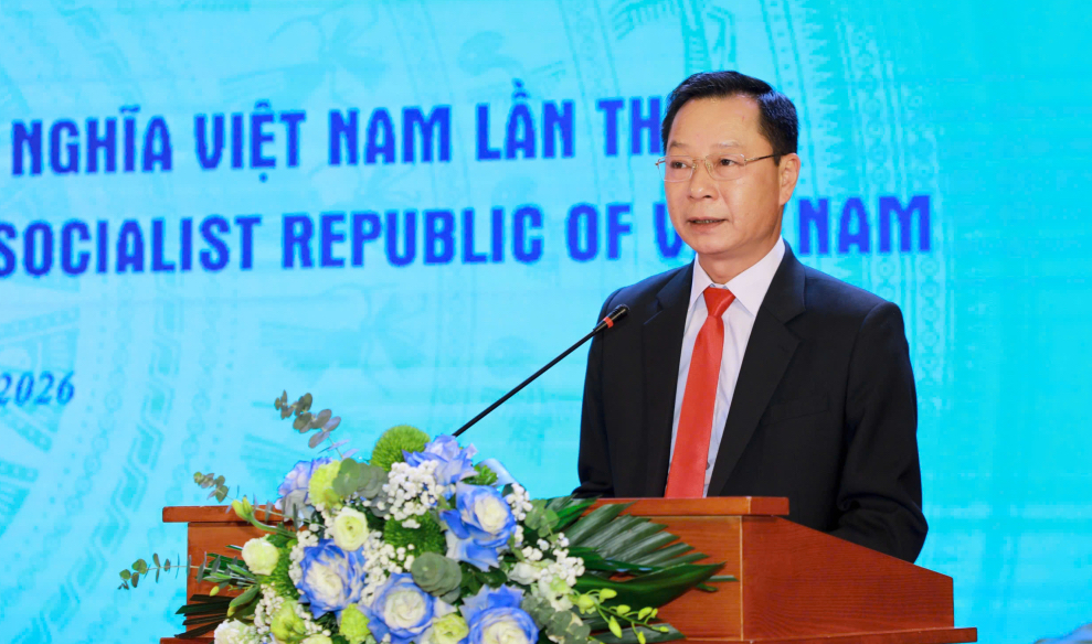 Ông Lê Văn Ánh, Phó Chủ tịch UBND tỉnh Quảng Ninh phát biểu chào mừng hội nghị Ông Lê Văn Ánh, Phó Chủ tịch UBND tỉnh Quảng Ninh phát biểu chào mừng hội nghị