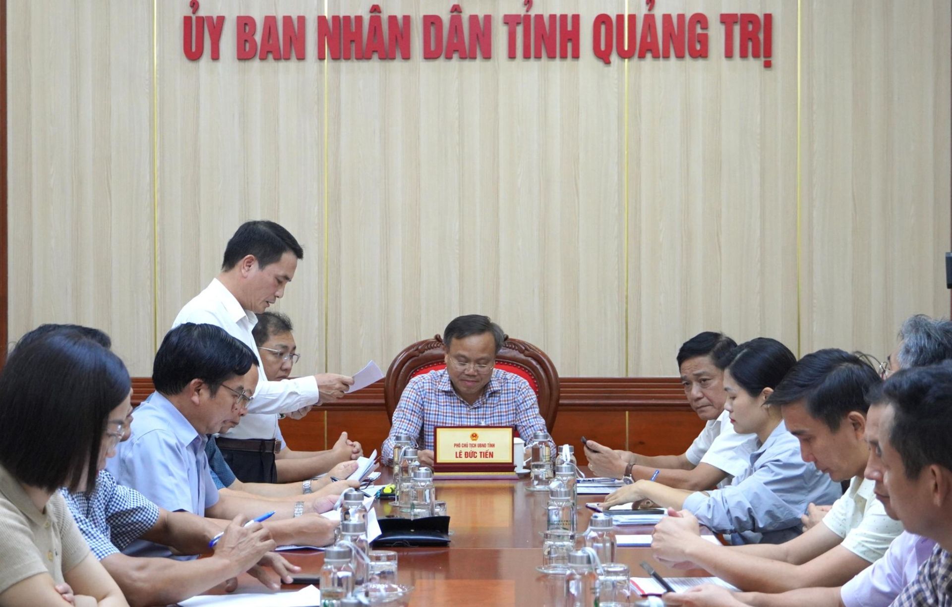 Đại diện Sở Công thương báo cáo tại hội nghị Đại diện Sở Công thương báo cáo tại hội nghị