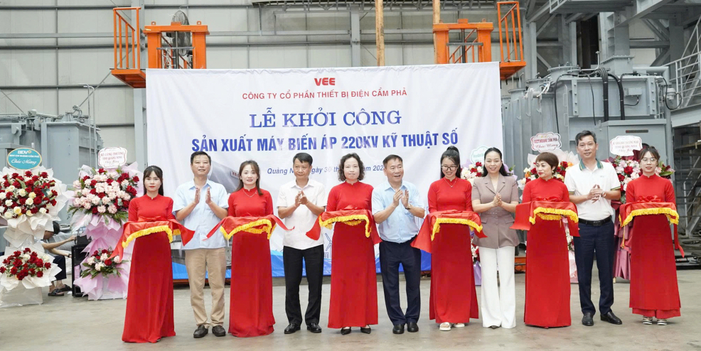 Quảng Ninh khởi công sản xuất máy biến áp 220kV-250MVA kỹ thuật số