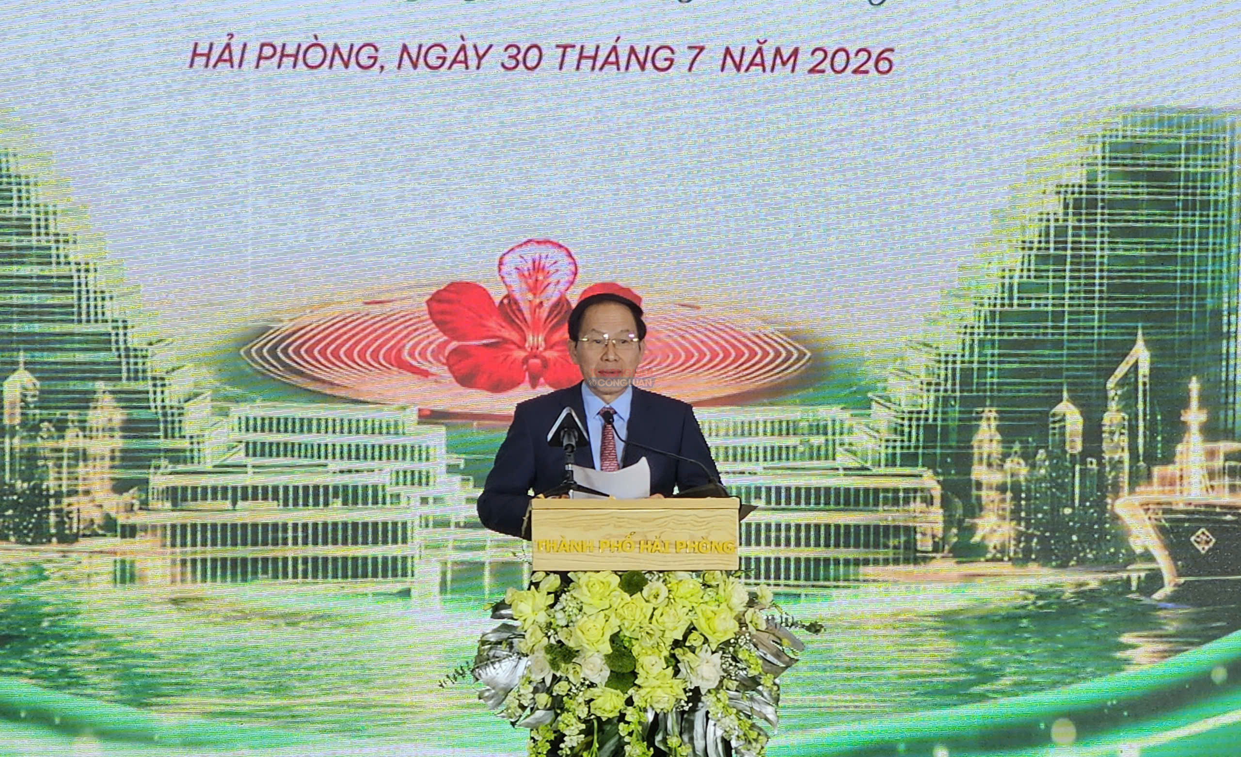 Phó Thủ tướng Chính phủ Lê Tiến Châu phát biểu tại buổi lễ. Phó Thủ tướng Chính phủ Lê Tiến Châu phát biểu tại buổi lễ.