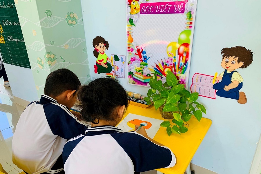 Góc hoạt động trong Thư viện thân thiện. Góc hoạt động trong Thư viện thân thiện.
