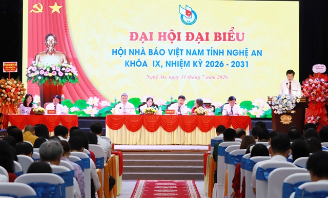 Ông Trần Minh Ngọc tiếp tục giữ cương vị Chủ tịch Hội Nhà báo Nghệ An nhiệm kỳ 2026-2031