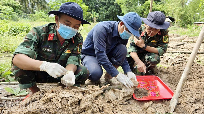 An Giang: Quy tập được 3 bộ hài cốt liệt sĩ từ thông tin người dân và cựu chiến binh cung cấp