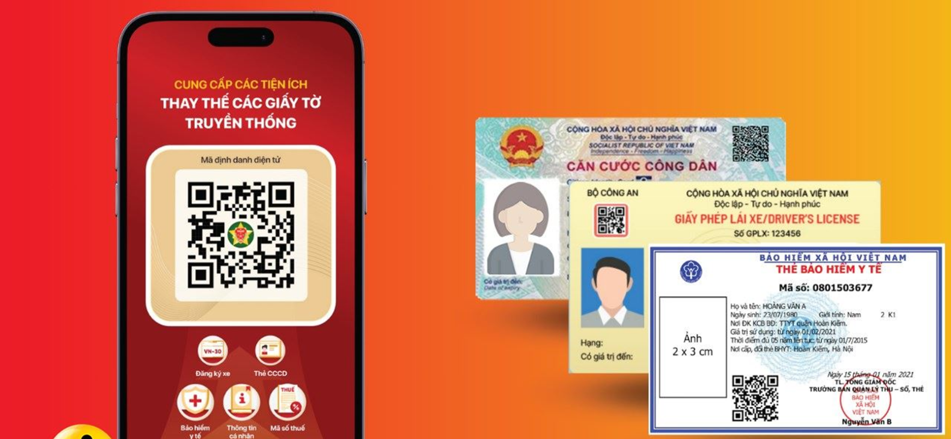 Miễn, giảm phí thủ tục hành chính cho người có VNeID tích hợp đủ 5 loại giấy tờ từ 15/8