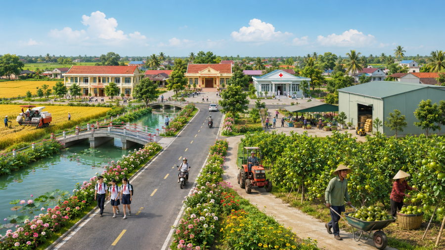 Đồng Tháp đặt mục tiêu 100% xã đạt chuẩn nông thôn mới vào năm 2030