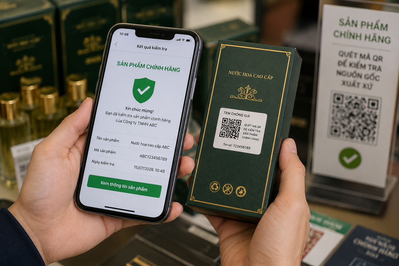 Ứng dụng mã QR truy xuất nguồn gốc, tem điện tử và các giải pháp xác thực sản phẩm đang được nhiều doanh nghiệp lựa chọn nhằm nâng cao khả năng nhận diện hàng thật, góp phần bảo vệ thương hiệu trên môi trường số. (Ảnh minh họa) Ứng dụng mã QR truy xuất nguồn gốc, tem điện tử và các giải pháp xác thực sản phẩm đang được nhiều doanh nghiệp lựa chọn nhằm nâng cao khả năng nhận diện hàng thật, góp phần bảo vệ thương hiệu trên môi trường số. (Ảnh minh họa)