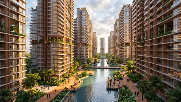 Tổ hợp nh&agrave; ở x&atilde; hội An Thới ưu ti&ecirc;n diện t&iacute;ch cho kh&ocirc;ng gian xanh v&agrave; tiện &iacute;ch c&ocirc;ng cộng