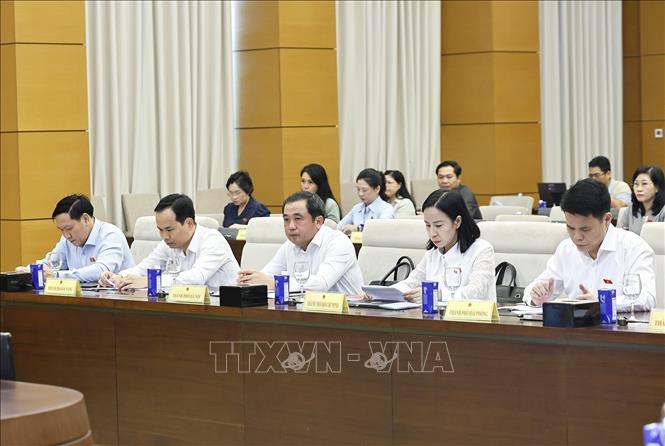 Tổ trưởng Tổ đảng Đo&agrave;n đại biểu Quốc hội c&aacute;c tỉnh, th&agrave;nh phố dự hội nghị. Ảnh: Do&atilde;n Tấn/TTXVN