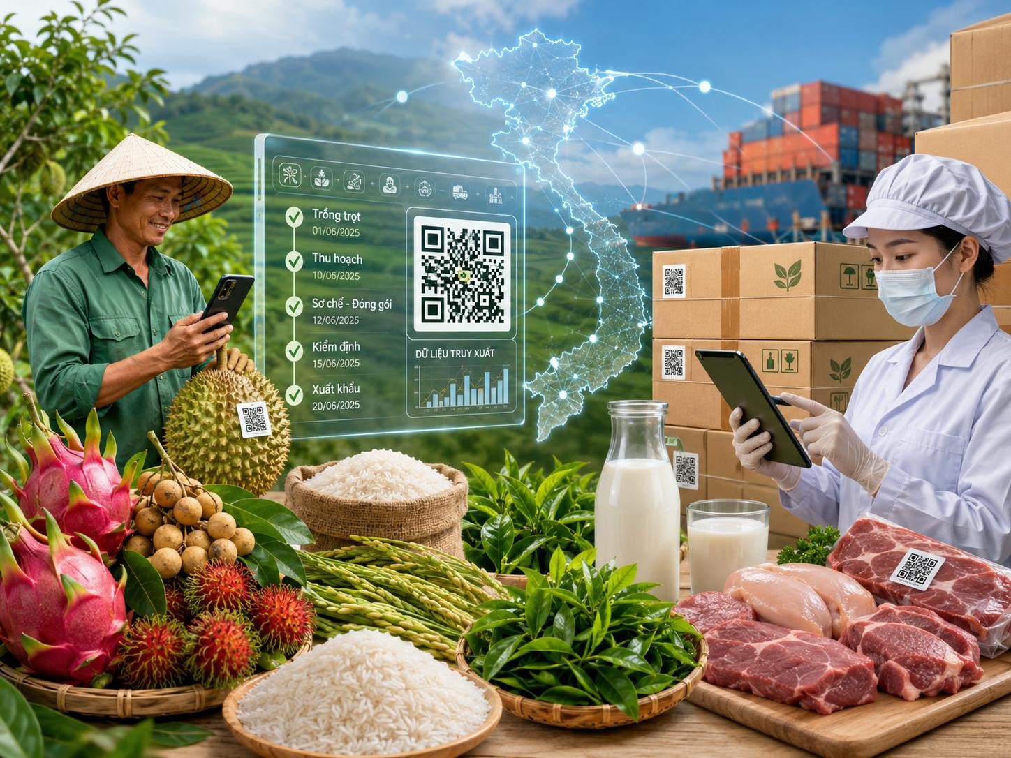Việc số h&oacute;a to&agrave;n bộ dữ liệu v&agrave; xử l&yacute; thủ tục h&agrave;nh ch&iacute;nh tr&ecirc;n m&ocirc;i trường mạng được định hướng triển khai xuy&ecirc;n suốt v&ograve;ng đời của thực phẩm