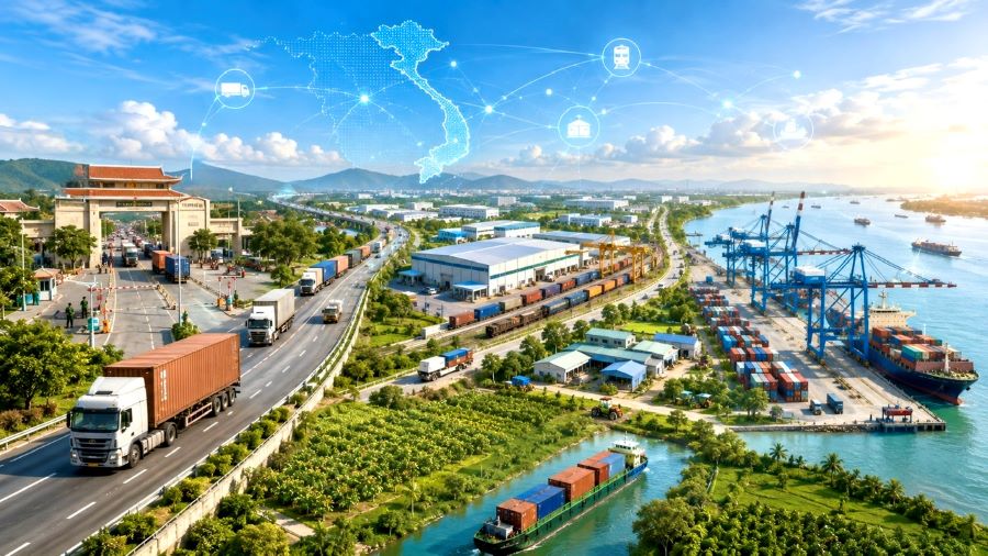 Hành lang logistics “Cửa khẩu – Cảng biển” mở rộng kết nối hàng hóa từ Tây Ninh đến các cảng biển và thị trường quốc tế. Hành lang logistics “Cửa khẩu – Cảng biển” mở rộng kết nối hàng hóa từ Tây Ninh đến các cảng biển và thị trường quốc tế.