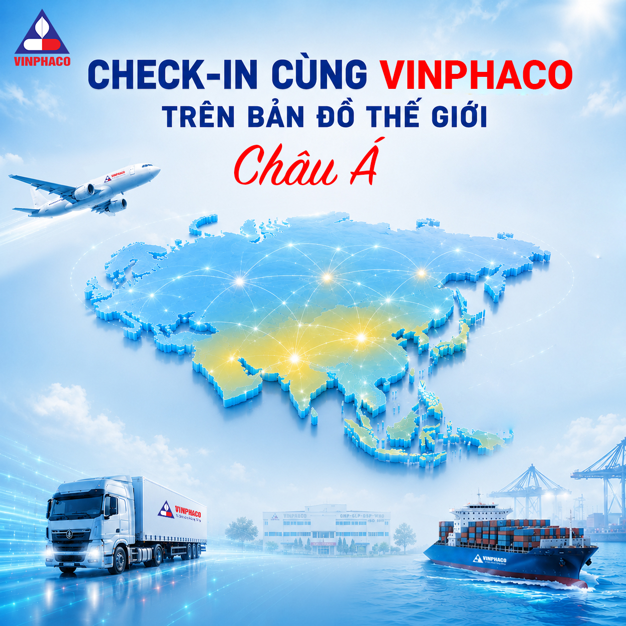 Vinphaco v&agrave; h&agrave;nh tr&igrave;nh đưa dược phẩm tới 16+ quốc gia tại Ch&acirc;u &Aacute;