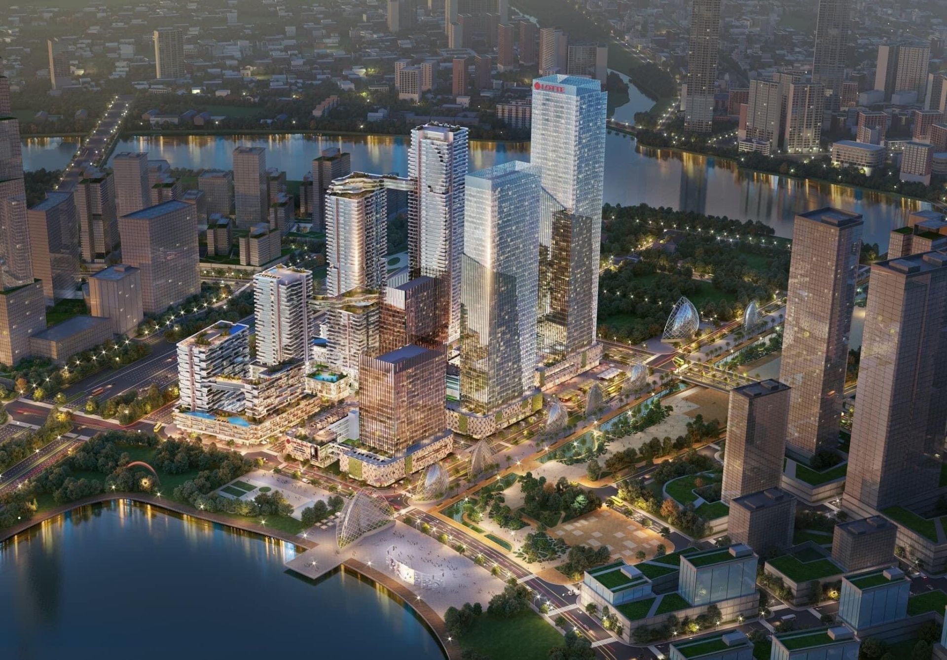 Phối cảnh dự án Lotte Eco Smart City Thủ Thiêm (Ảnh: Internet) Phối cảnh dự án Lotte Eco Smart City Thủ Thiêm (Ảnh: Internet)