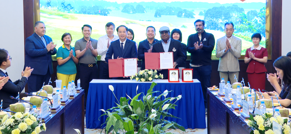 Sở Văn h&oacute;a, Thể thao v&agrave; Du lịch tỉnh Quảng Ninh v&agrave; Ban Tổ chức Giải V&ocirc; địch Golf nghiệp dư thế giới (WAGC) k&yacute; kết Bi&ecirc;n bản ghi nhớ hợp t&aacute;c (MOU) hướng tới đăng cai V&ograve;ng chung kết WAGC World Final năm 2027