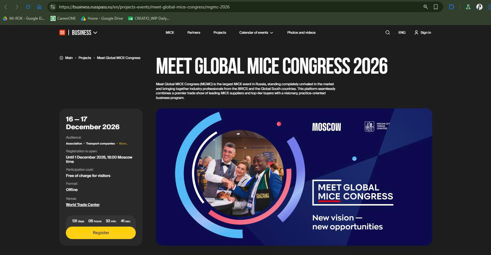 Ảnh 1: Thông tin chi tiết và cổng đăng ký tham dự MGMC 2026 hiện đã được mở trên trang web chính thức của sự kiện Ảnh 1: Thông tin chi tiết và cổng đăng ký tham dự MGMC 2026 hiện đã được mở trên trang web chính thức của sự kiện