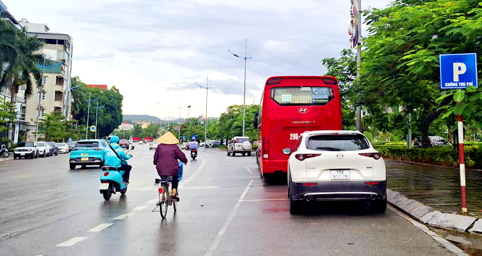 Điểm đỗ xe không thu phí đoạn Công viên Hoa Hạ Long Điểm đỗ xe không thu phí đoạn Công viên Hoa Hạ Long