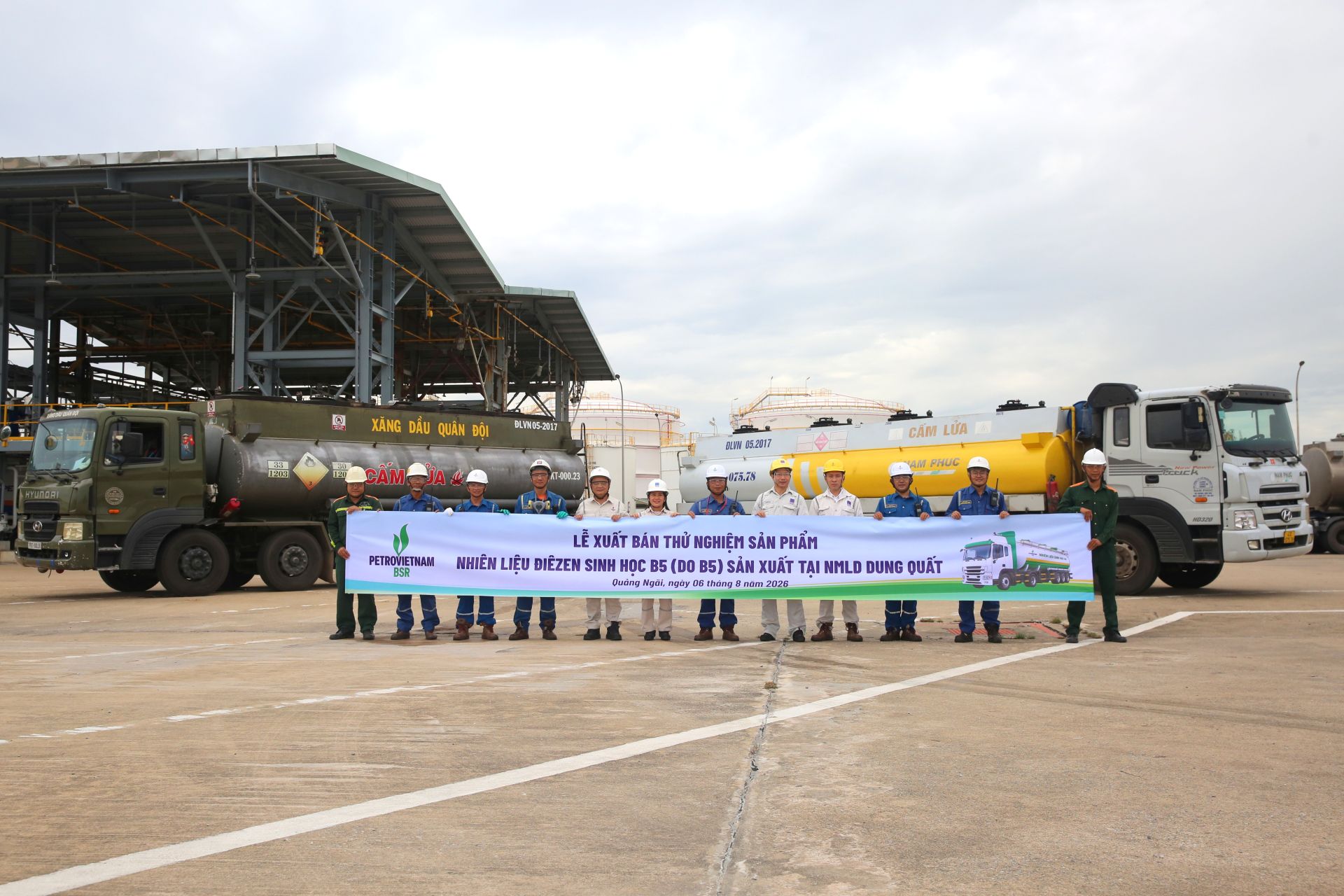 BSR xuất bán lô nhiên liệu Diesel sinh học B5 đầu tiên từ Nhà máy Lọc dầu Dung Quất BSR xuất bán lô nhiên liệu Diesel sinh học B5 đầu tiên từ Nhà máy Lọc dầu Dung Quất