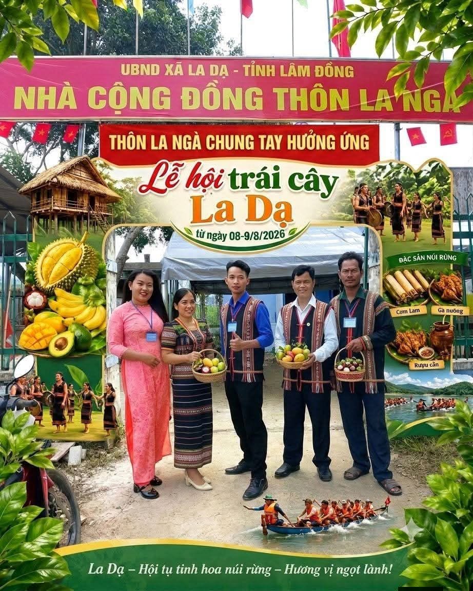 Th&ocirc;n La Ng&agrave; chung tay hưởng ứng Lễ hội tr&aacute;i c&acirc;y.