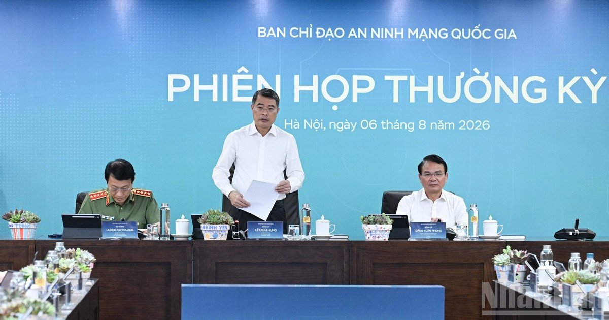 Thủ tướng Chính phủ Lê Minh Hưng chủ trì Phiên họp thứ hai năm 2026 của Ban Chỉ đạo An ninh mạng quốc gia. (Ảnh: Trần Hải) Thủ tướng Chính phủ Lê Minh Hưng chủ trì Phiên họp thứ hai năm 2026 của Ban Chỉ đạo An ninh mạng quốc gia. (Ảnh: Trần Hải)