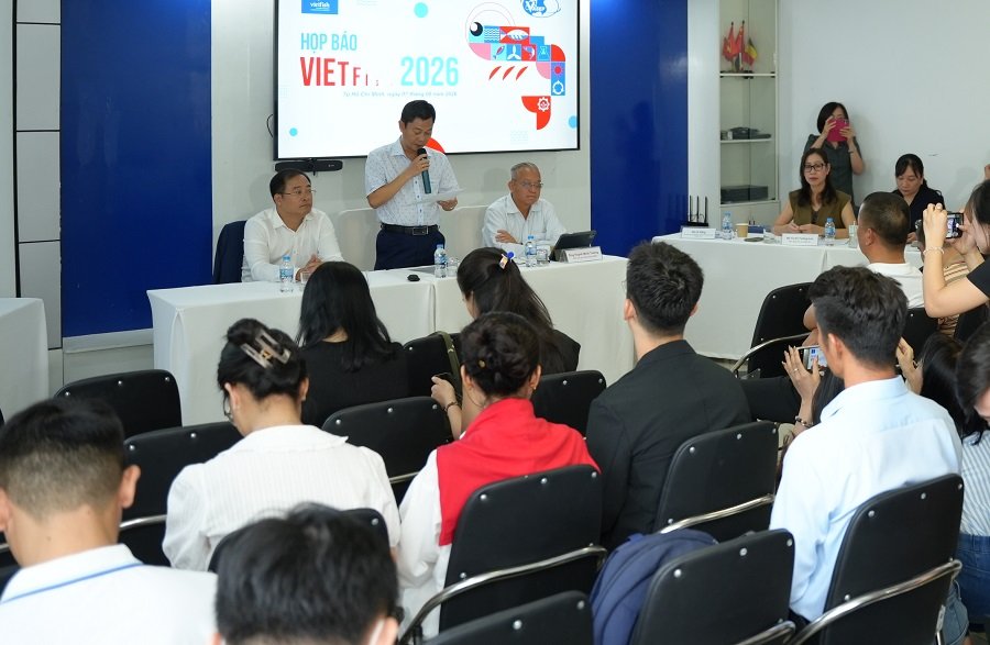 Họp b&aacute;o giới thiệu Triển l&atilde;m Thủy sản Quốc tế VIETFISH 2026