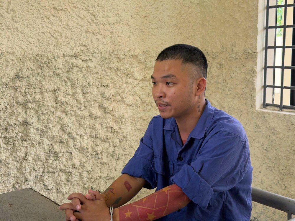 Bị can Nguyễn Văn Hợi (tức Khánh Sky). Ảnh Thành Văn Bị can Nguyễn Văn Hợi (tức Khánh Sky). Ảnh Thành Văn