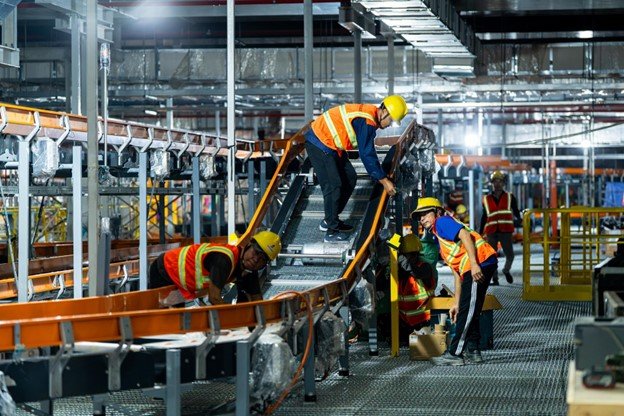 Ri&ecirc;ng dự &aacute;n Mở rộng Cảng HKQT Ph&uacute; Quốc huy động gần 6.000 c&ocirc;ng nh&acirc;n, kỹ sư. Ảnh: &Aacute;nh Dương