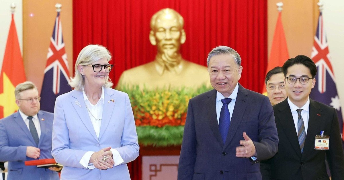 Tổng Bí thư Tô Lâm tiếp Toàn quyền Australia Sam Mostyn thăm cấp Nhà nước tới Việt Nam, ngày 10/9/2025, tại Trụ sở Trung ương Đảng. (Ảnh: TTXVN) Tổng Bí thư Tô Lâm tiếp Toàn quyền Australia Sam Mostyn thăm cấp Nhà nước tới Việt Nam, ngày 10/9/2025, tại Trụ sở Trung ương Đảng. (Ảnh: TTXVN)
