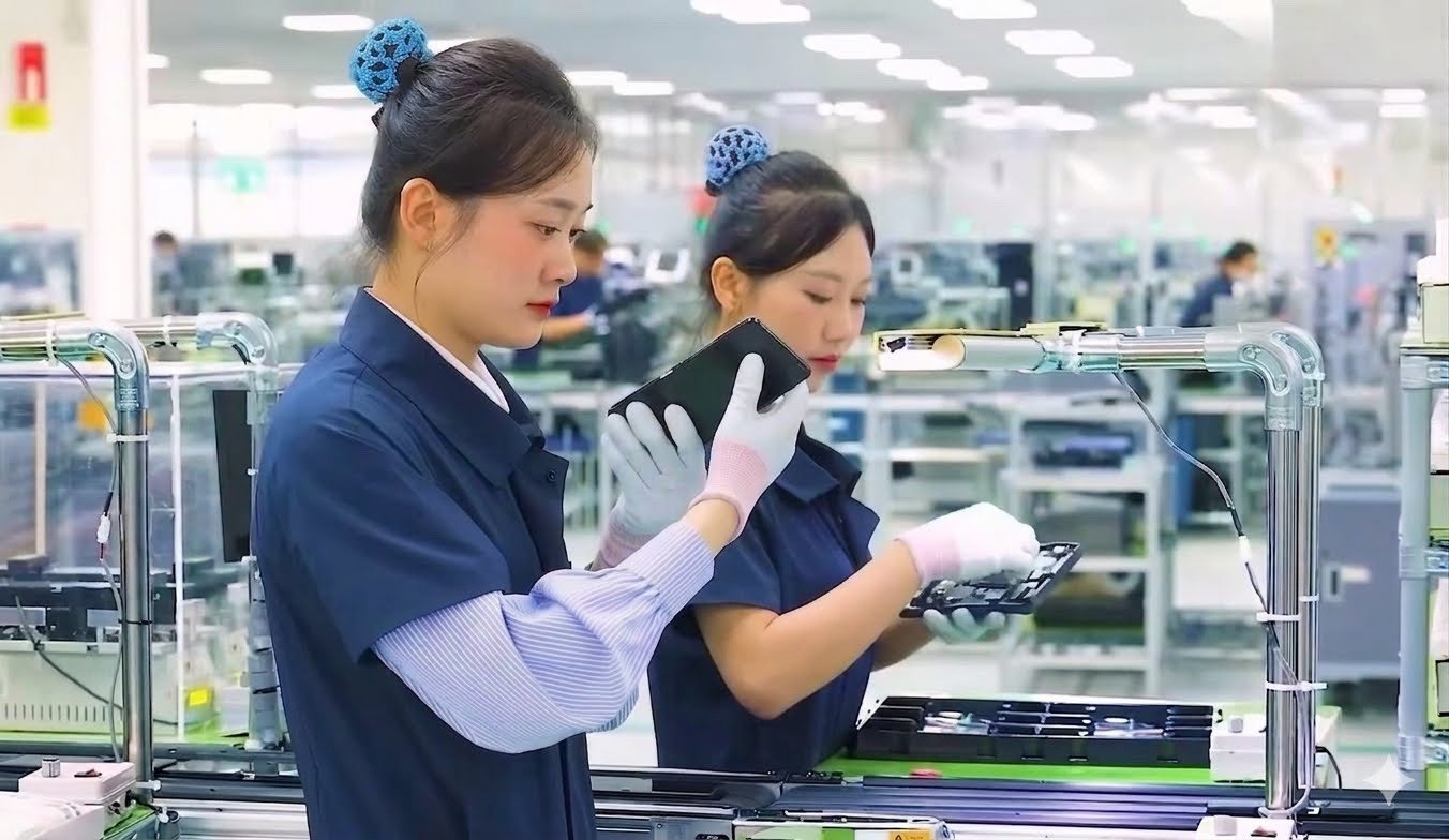 Trong th&aacute;ng 7/2026, nh&oacute;m mặt h&agrave;ng điện thoại, m&aacute;y t&iacute;nh bảng v&agrave; điện tử kh&aacute;c tiếp tục l&agrave; động lực ch&iacute;nh đ&oacute;ng g&oacute;p v&agrave;o tăng trưởng xuất khẩu của tỉnh Th&aacute;i Nguy&ecirc;n. Ảnh: thainguyen.gov.vn