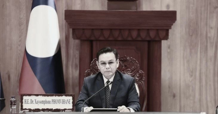 Chủ tịch Quốc hội Lào Xaysomphone Phomvihane. (Nguồn: LAOTIAN TIMES) Chủ tịch Quốc hội Lào Xaysomphone Phomvihane. (Nguồn: LAOTIAN TIMES)