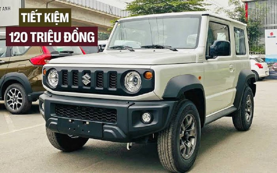 Suzuki Jimny tiếp tục duy trì mức giảm chung 120 triệu đồng cho lô xe sản xuất 2024. Giá bán giảm từ 789 triệu đồng xuống 669 triệu đồng Suzuki Jimny tiếp tục duy trì mức giảm chung 120 triệu đồng cho lô xe sản xuất 2024. Giá bán giảm từ 789 triệu đồng xuống 669 triệu đồng