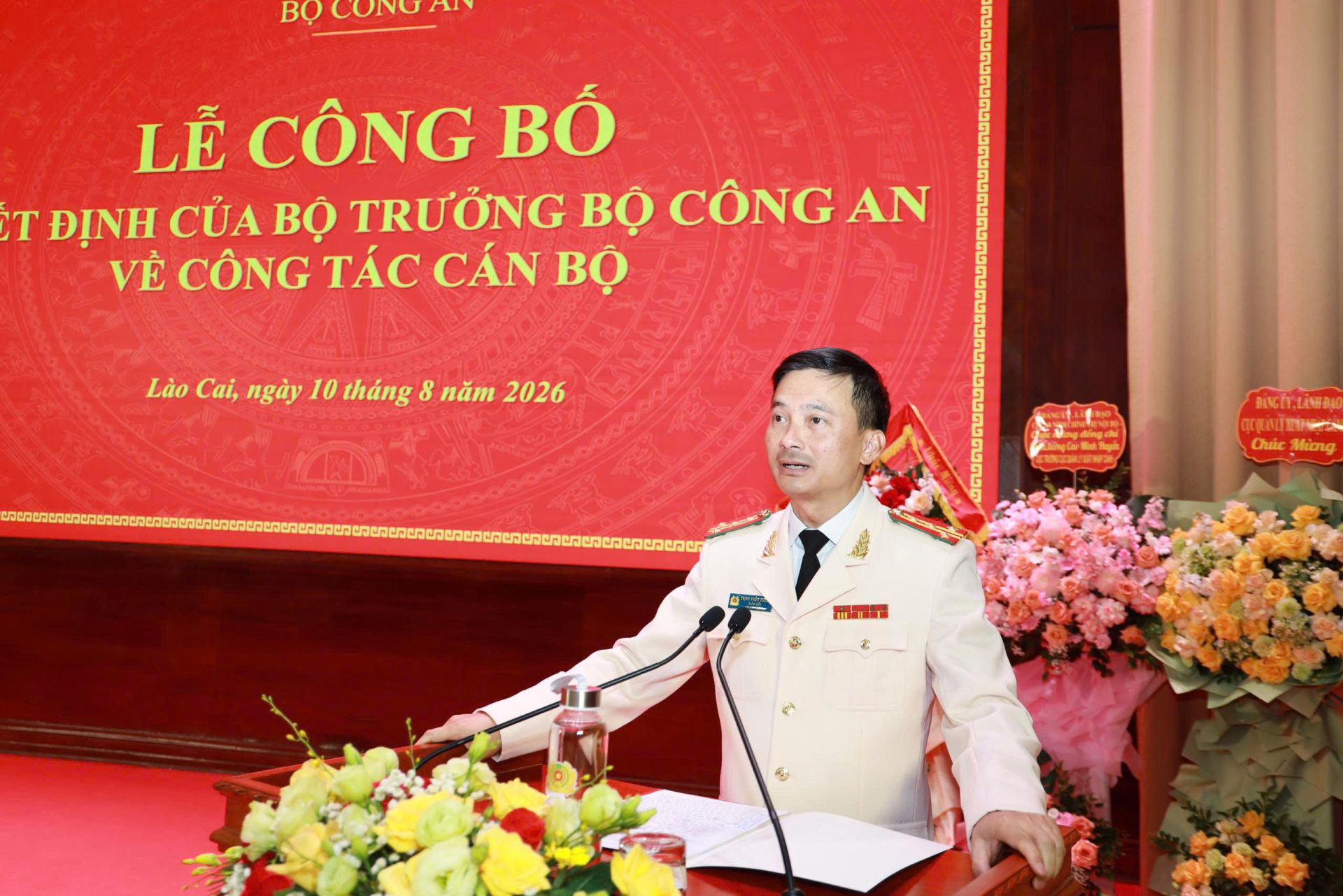 Đại tá Trịnh Khắc Cường phát biểu nhận nhiệm vụ Đại tá Trịnh Khắc Cường phát biểu nhận nhiệm vụ