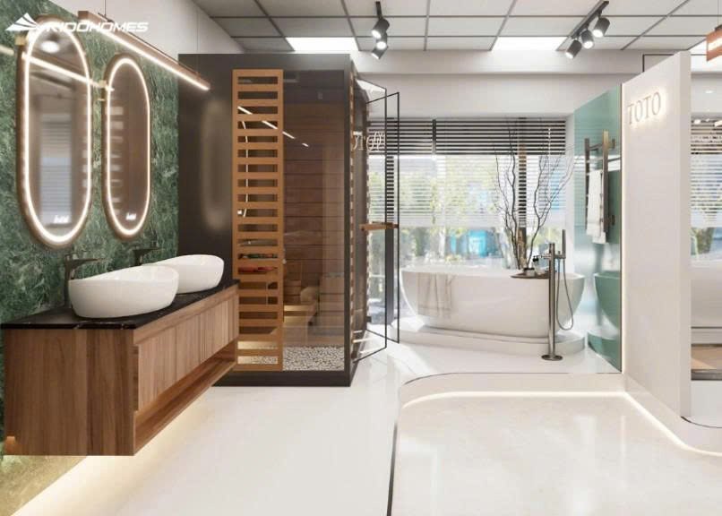 Không gian trưng bày và trải nghiệm BST phòng tắm của Kidohomes Không gian trưng bày và trải nghiệm BST phòng tắm của Kidohomes