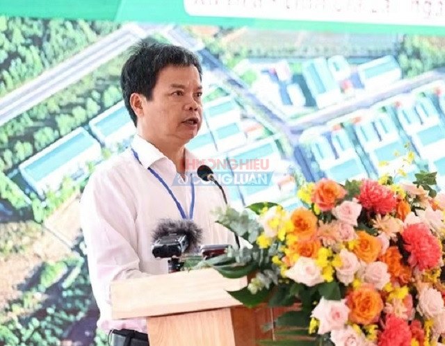 Ông Nguyễn Hữu Quế phát biểu ý kiến chỉ đạo tại Lễ Động thổ Dự án. Ảnh: BTC. Ông Nguyễn Hữu Quế phát biểu ý kiến chỉ đạo tại Lễ Động thổ Dự án. Ảnh: BTC.