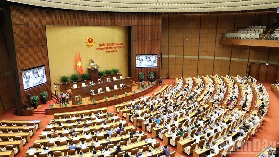 Kỳ họp không thường lệ thứ nhất, Quốc hội khóa XVI. (Ảnh: DUY LINH) Kỳ họp không thường lệ thứ nhất, Quốc hội khóa XVI. (Ảnh: DUY LINH)