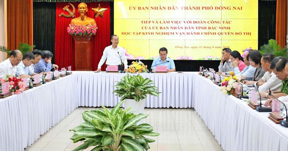Quang cảnh buổi l&agrave;m việc. Ảnh: baobacninhtv.vn.