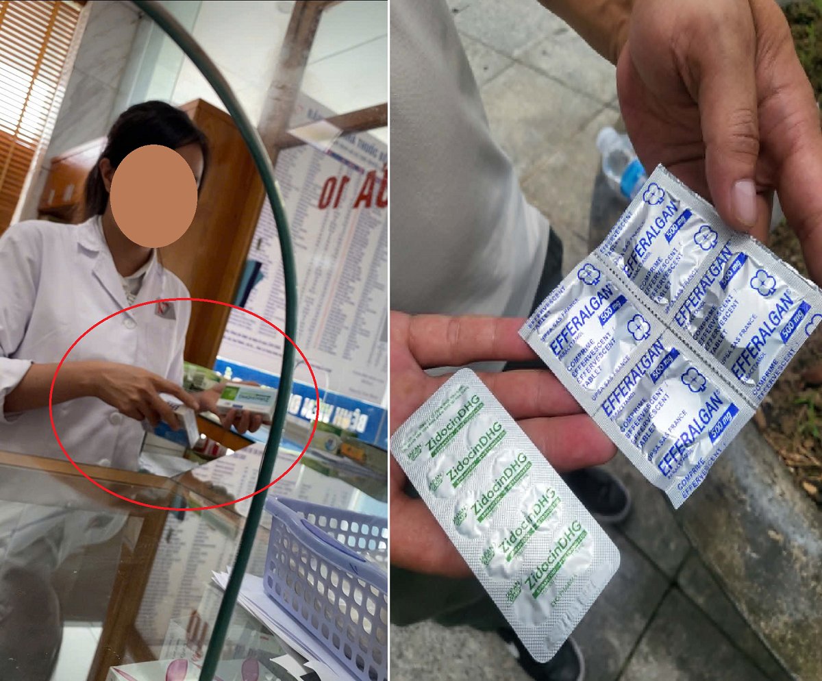 Dễ d&agrave;ng mua thuốc kh&aacute;ng sinh m&agrave; kh&ocirc;ng cần đơn thuốc. Ảnh cắt từ clip