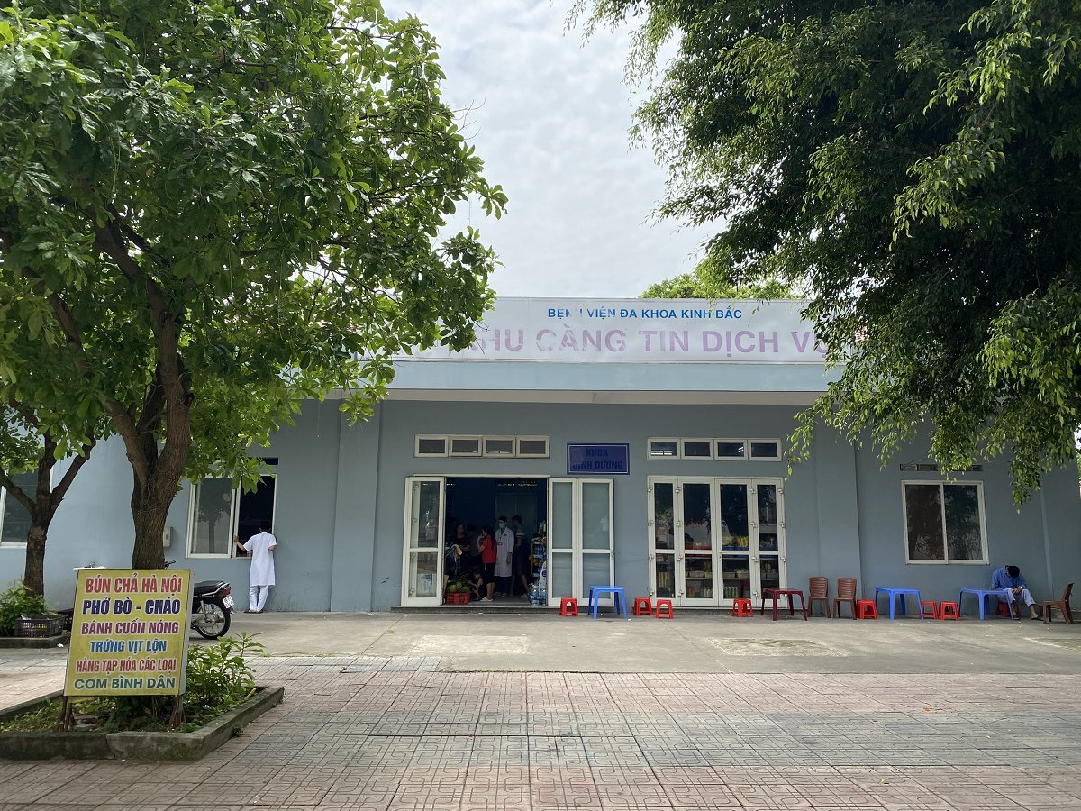 Ghi nhận tại khu vực căng tin bệnh viện