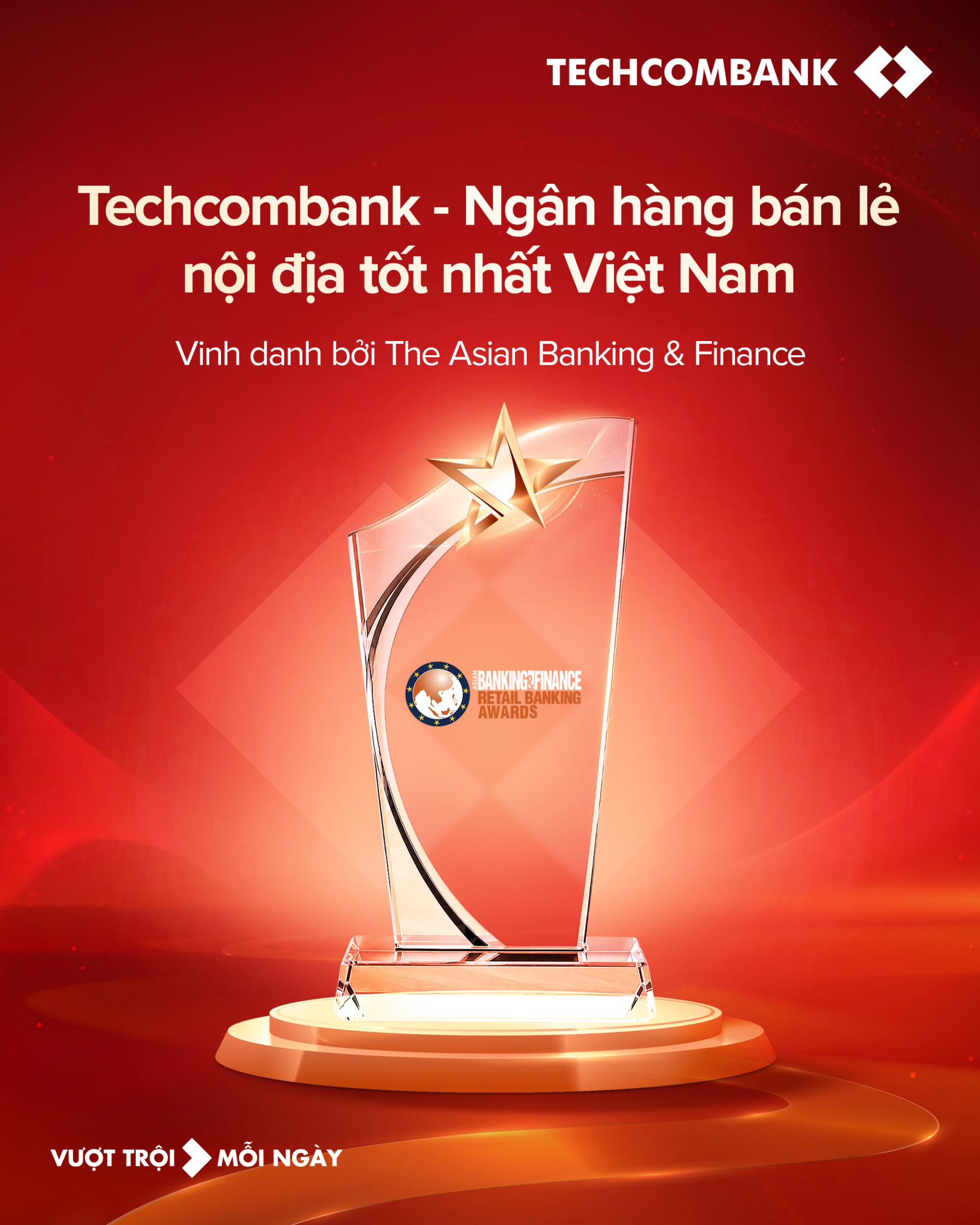 Techcombank năm thứ 5 liên tiếp đạt giải thưởng Ngân hàng Bán lẻ nội địa tốt nhất Việt Nam. Ảnh Techcombank Techcombank năm thứ 5 liên tiếp đạt giải thưởng Ngân hàng Bán lẻ nội địa tốt nhất Việt Nam. Ảnh Techcombank