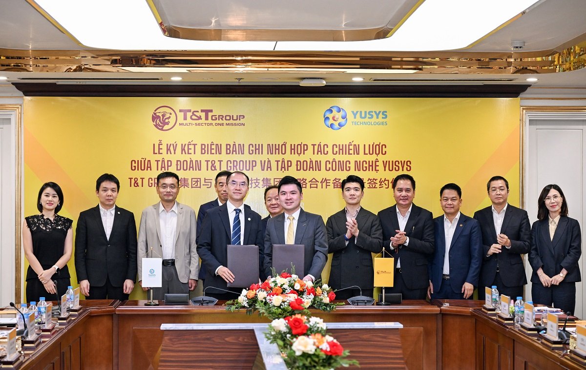 Đại diện T&T Group và Yusys Technologies ký kết Biên bản ghi nhớ hợp tác chiến lược. Đại diện T&T Group và Yusys Technologies ký kết Biên bản ghi nhớ hợp tác chiến lược.