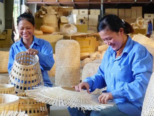 Sản phẩm mây tre đan của Công ty TNHH Đức Phong. Sản phẩm mây tre đan của Công ty TNHH Đức Phong.