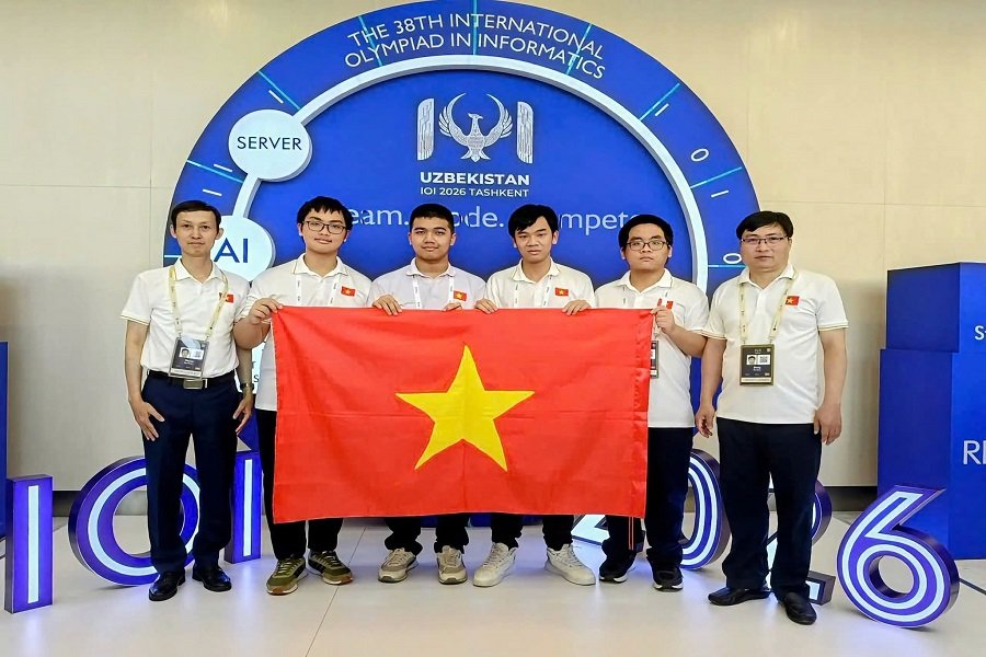 Đội tuyển quốc gia Việt Nam tại kỳ thi Olympic Tin học Quốc tế (IOI) 2026 vừa kh&eacute;p lại tại thủ đ&ocirc; Tashkent, Uzbekistan.