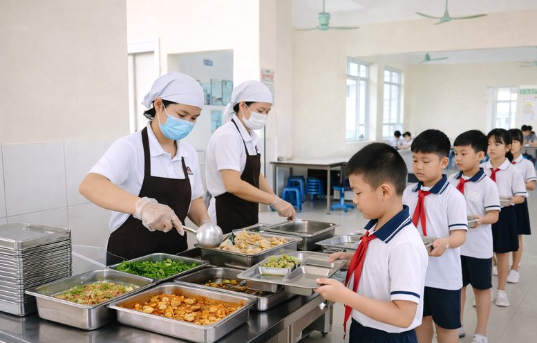 Tăng cường bảo đảm an to&agrave;n thực phẩm trong cơ sở gi&aacute;o dục