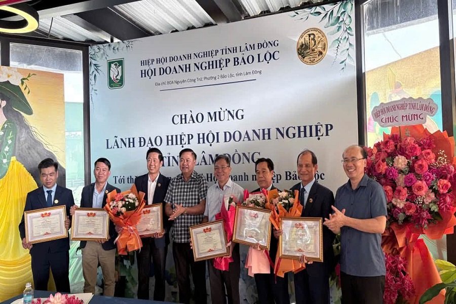 Trong khu&ocirc;n khổ buổi l&agrave;m việc, Hội cũng ghi nhận v&agrave; trao tặng giấy khen cho những đ&oacute;ng g&oacute;p của c&aacute;c c&aacute; nh&acirc;n, doanh nghiệp.