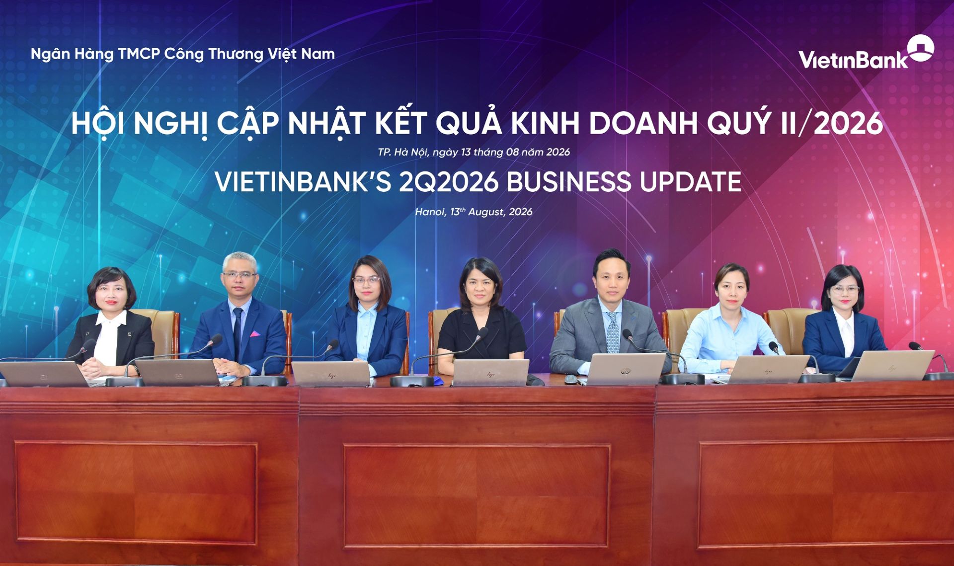 TV.HĐQT Phạm Thị Thanh Hoài chủ trì (ở giữa) Hội nghị cập nhật kết quả kinh doanh quý II/2026 của VietinBank TV.HĐQT Phạm Thị Thanh Hoài chủ trì (ở giữa) Hội nghị cập nhật kết quả kinh doanh quý II/2026 của VietinBank