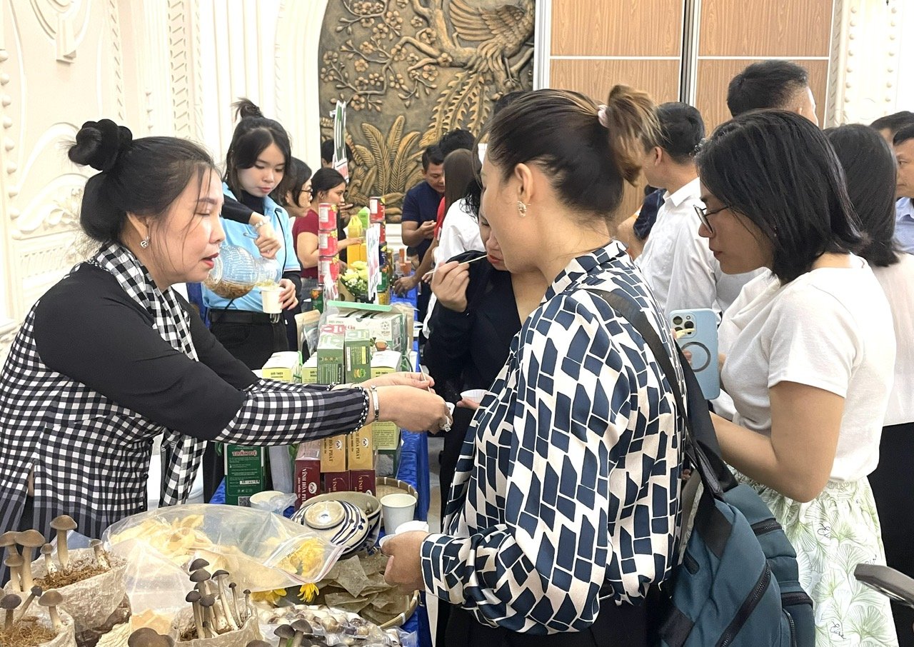 Nhiều doanh nghiệp, du khách Hà Nội tham quan mua sắm sản phẩm OCOP Cần Thơ Nhiều doanh nghiệp, du khách Hà Nội tham quan mua sắm sản phẩm OCOP Cần Thơ