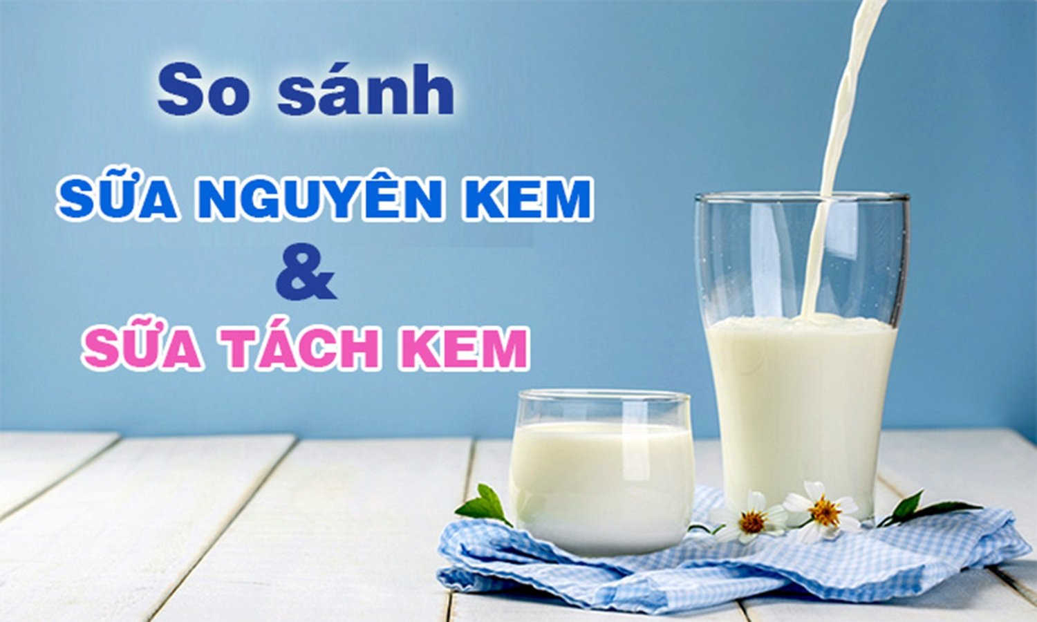 Sự khác biệt giữa sữa nguyên kem, sữa ít béo và sữa tách béo chủ yếu nằm ở hàm lượng chất béo tự nhiên và mức năng lượng cung cấp Sự khác biệt giữa sữa nguyên kem, sữa ít béo và sữa tách béo chủ yếu nằm ở hàm lượng chất béo tự nhiên và mức năng lượng cung cấp
