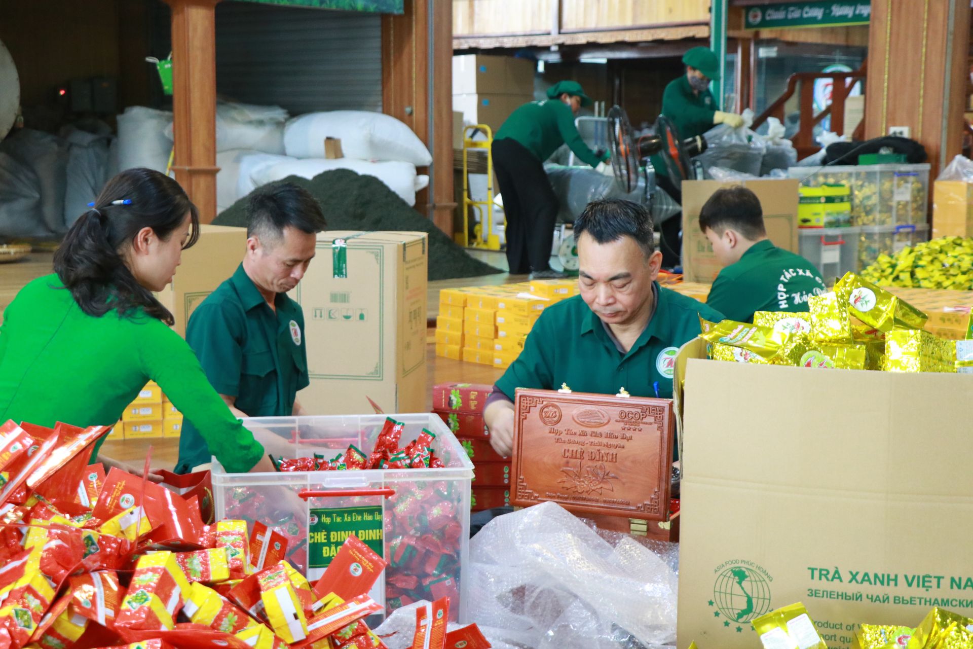 Quy tr&igrave;nh sản xuất sản phẩm tr&agrave; của Hợp t&aacute;c x&atilde; Ch&egrave; Hảo Đạt