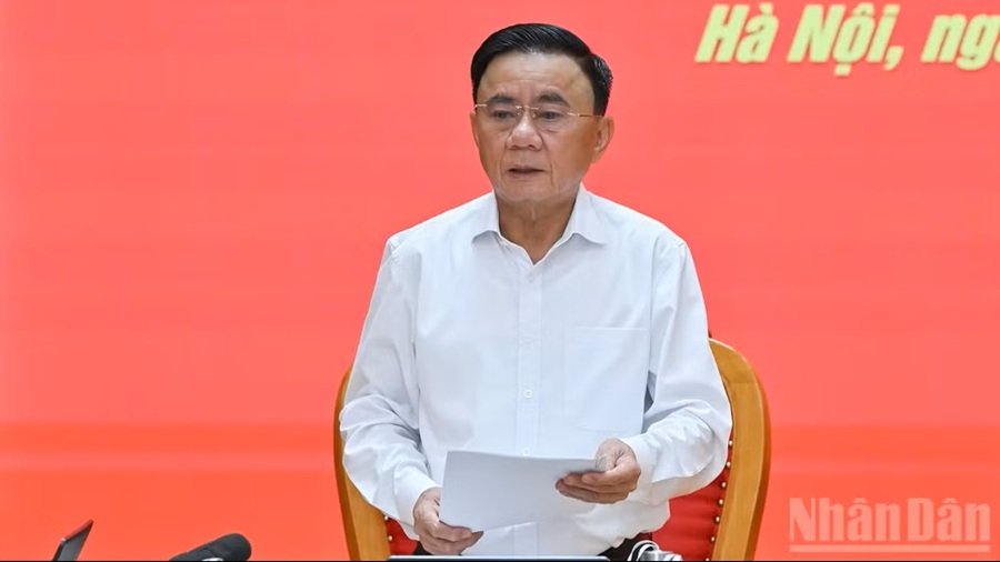 Đồng chí Trần Cẩm Tú, Ủy viên Bộ Chính trị, Thường trực Ban Bí thư. (Ảnh: THỦY NGUYÊN) Đồng chí Trần Cẩm Tú, Ủy viên Bộ Chính trị, Thường trực Ban Bí thư. (Ảnh: THỦY NGUYÊN)