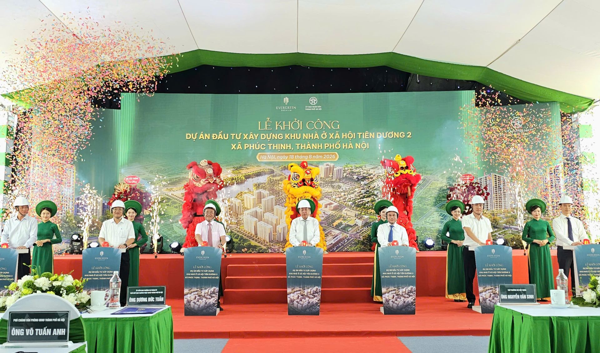 Hà Nội: khởi công dự án đầu tư xây dựng khu nhà ở xã hội Tiên Dương 2
