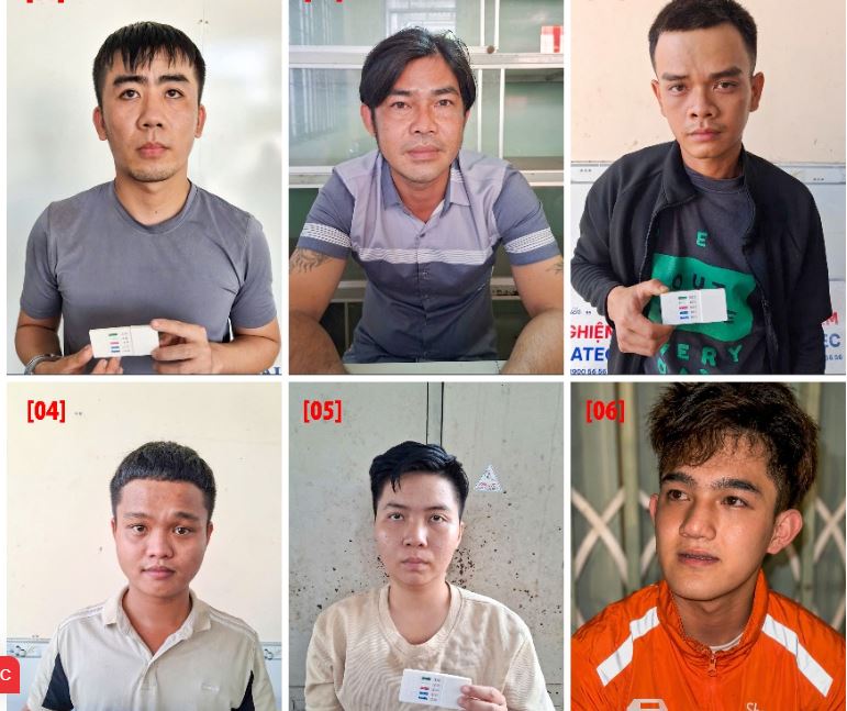 C&aacute;c đối tượng bị bắt giữ trong đường d&acirc;y 